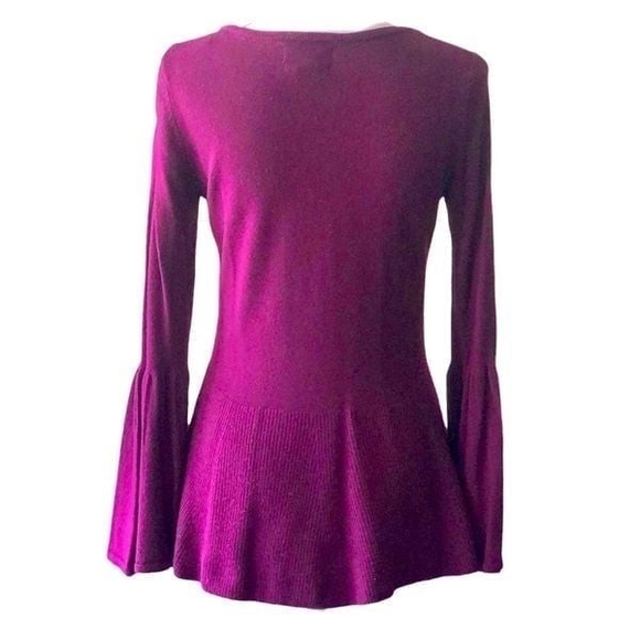 Nanette by NANETTE LEPORE 100% Extra Fine Merino Wool Sweater Top - Picture 6 of 6